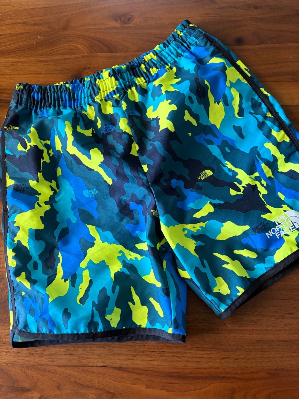 The North Face Camo Water Board Bathing Swim Shorts | Boys 12